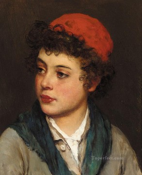  dama Arte - von Retrato de un niño dama Eugene de Blaas